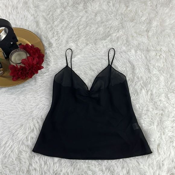 Women’s Milly Black Sheer Classy Camisole Top (8) EK09 - Picture 3 of 11